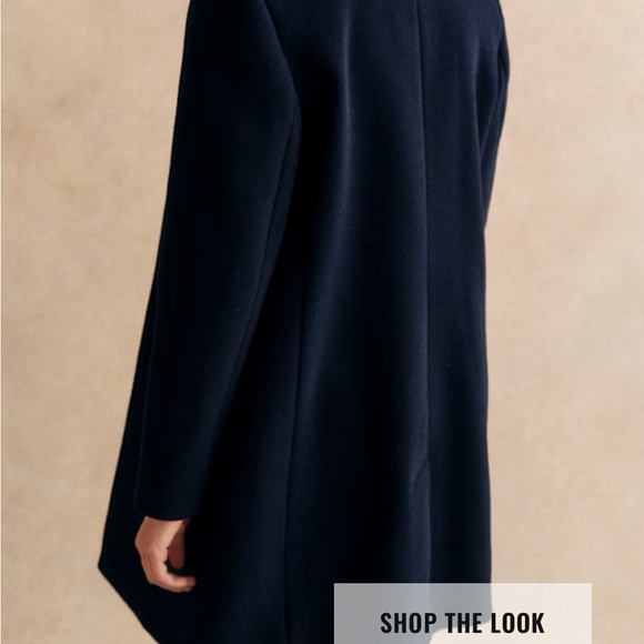 NWT Sezanne Johnson Coat Navy Size 8 - Picture 3 of 13